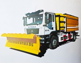 新能源固液撒布除雪车